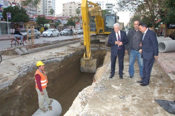 ALDIRMAZ GAZİPAŞA’DA ALTYAPI DENETİMİNDE